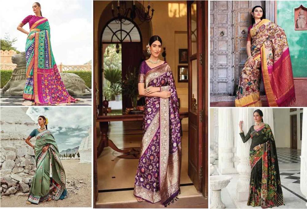 Collage of saree